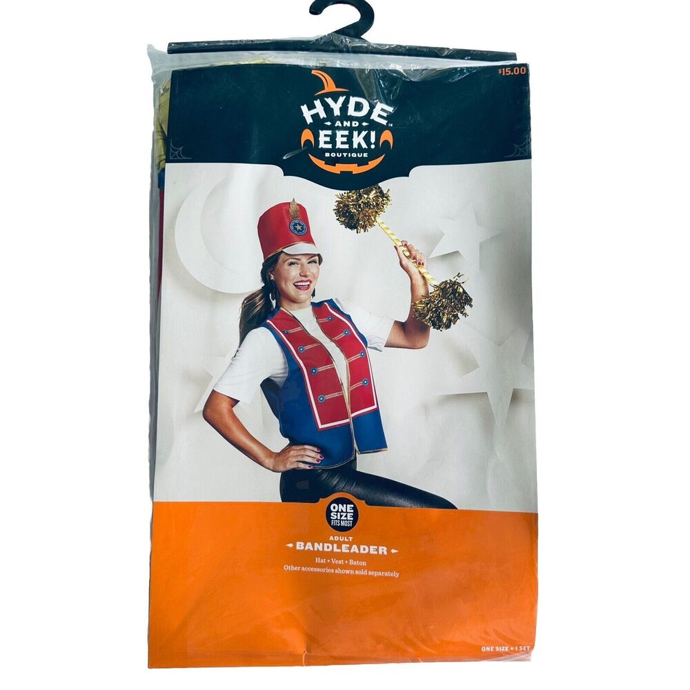 Bandleader Drum Major Halloween Costume Adult One Size Hyde And Eek NEW